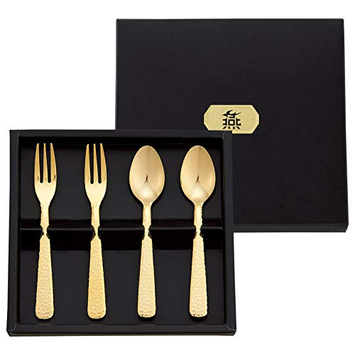 Amazon｜東亜金属 スプーン ゴールド 14.5×15.5×2cm 燕匠一 スプーン